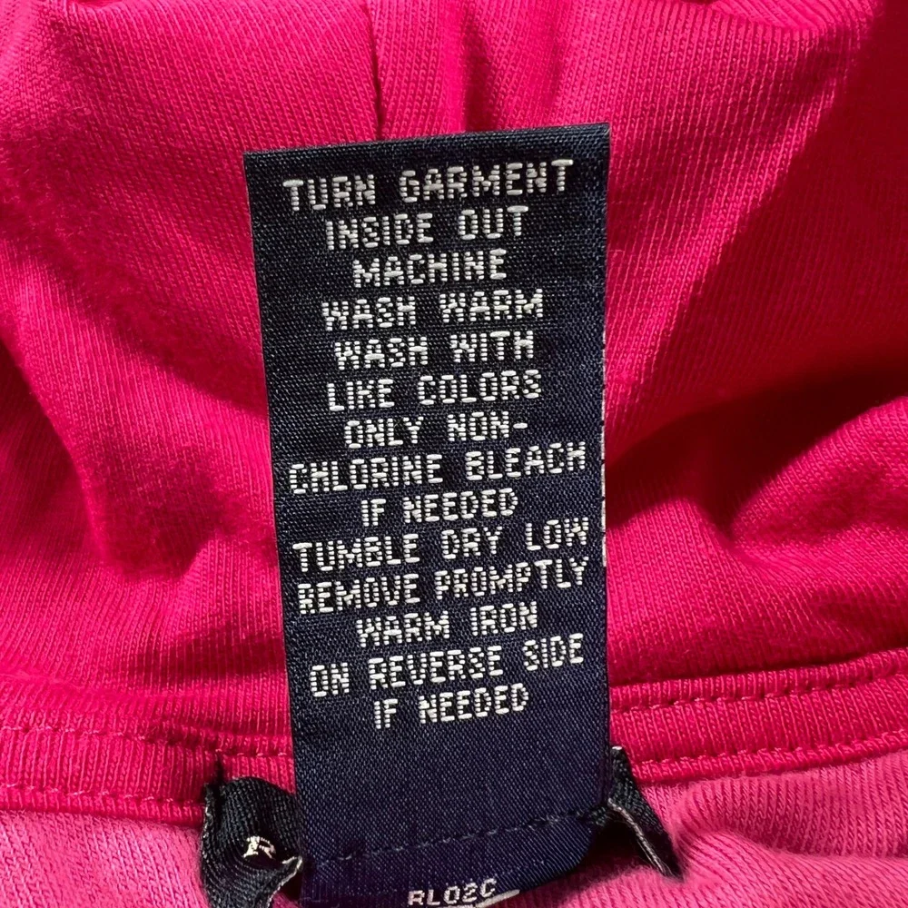 Ralph Lauren Tracksuit Girls 9M Pink Velour Zip Hoodie and Pants Set Vintage NWT